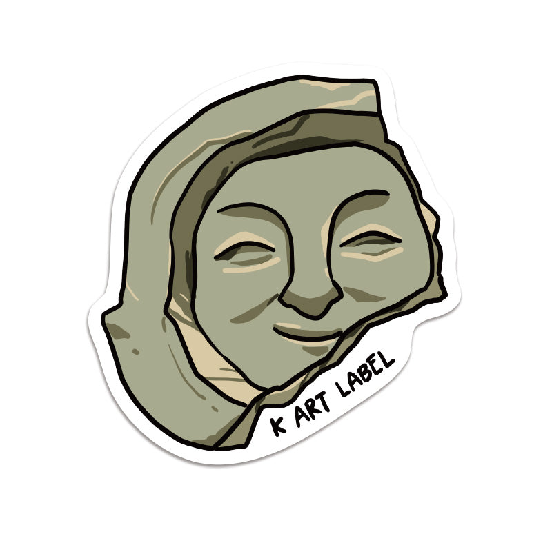 [K ART LABEL] K0124 Smiling Roof Tile