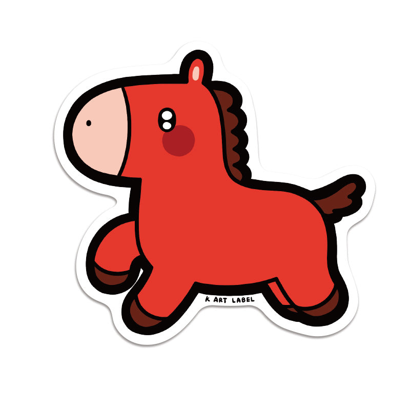 [K ART LABEL] K0127 Red Horse 2026