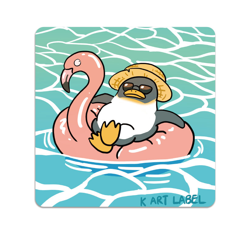 [K ART LABEL] K0132 Vacation Penguin