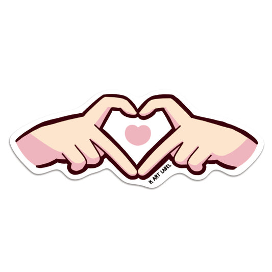 [K ART LABEL] K0139 Hand Heart 2