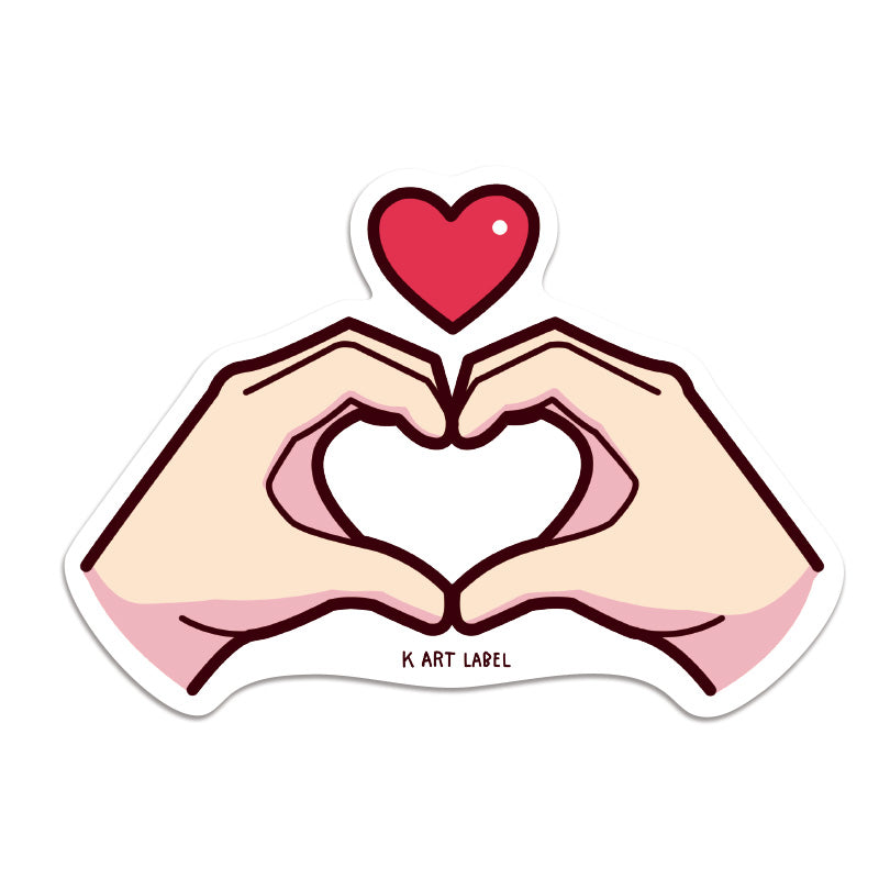 [K ART LABEL] K0140 Hand Heart 3