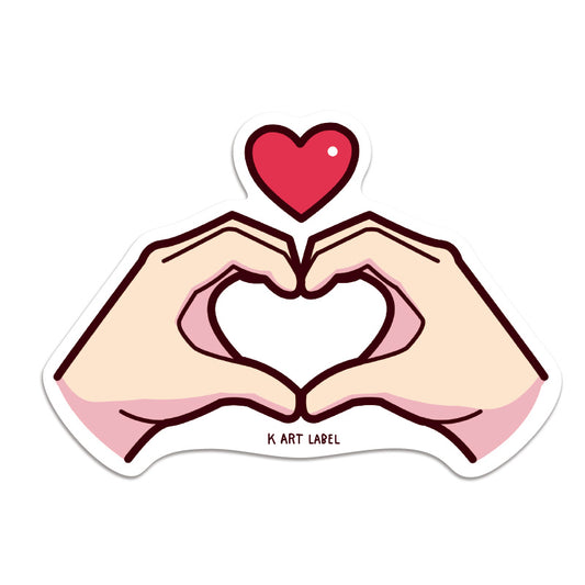 [K ART LABEL] K0140 Hand Heart 3