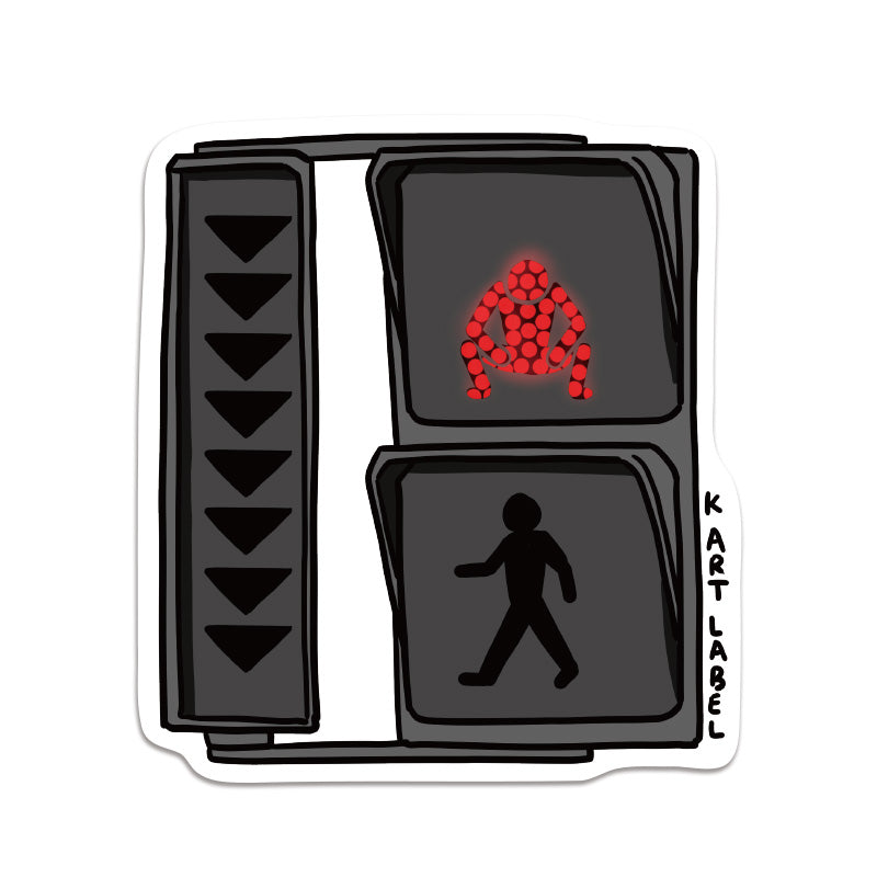 [K ART LABEL] K0142 Red Traffic Light