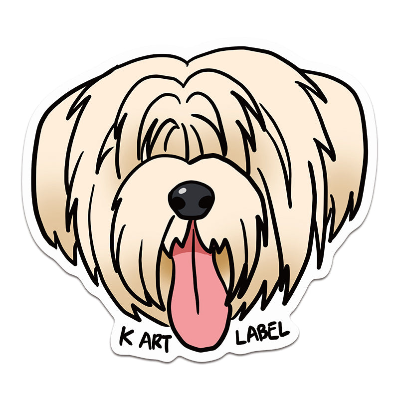 [K ART LABEL] K0076 Happy Korean Sapsalgae Dog Sticker